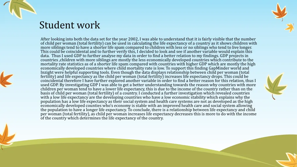 student work 1