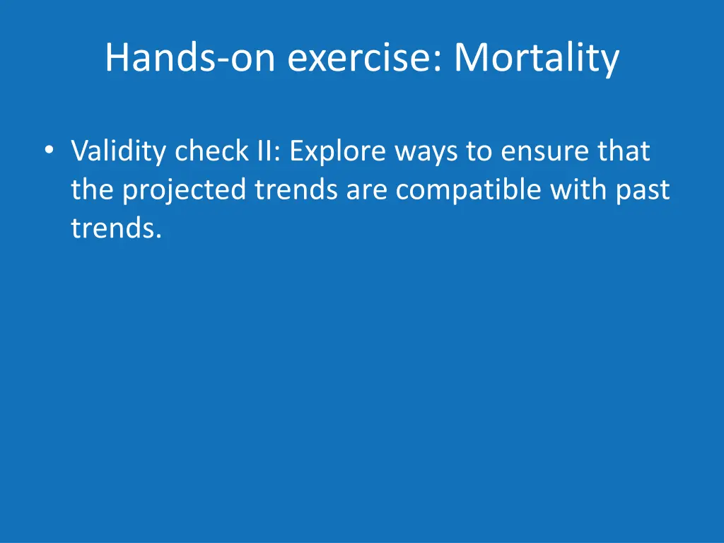 hands on exercise mortality 1