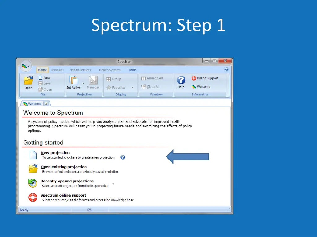 spectrum step 1