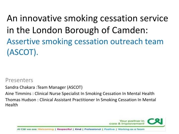 an innovative smoking cessation service