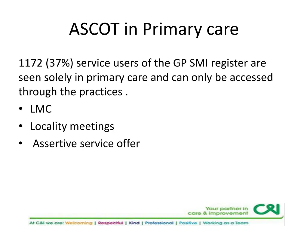 ascot in primary care