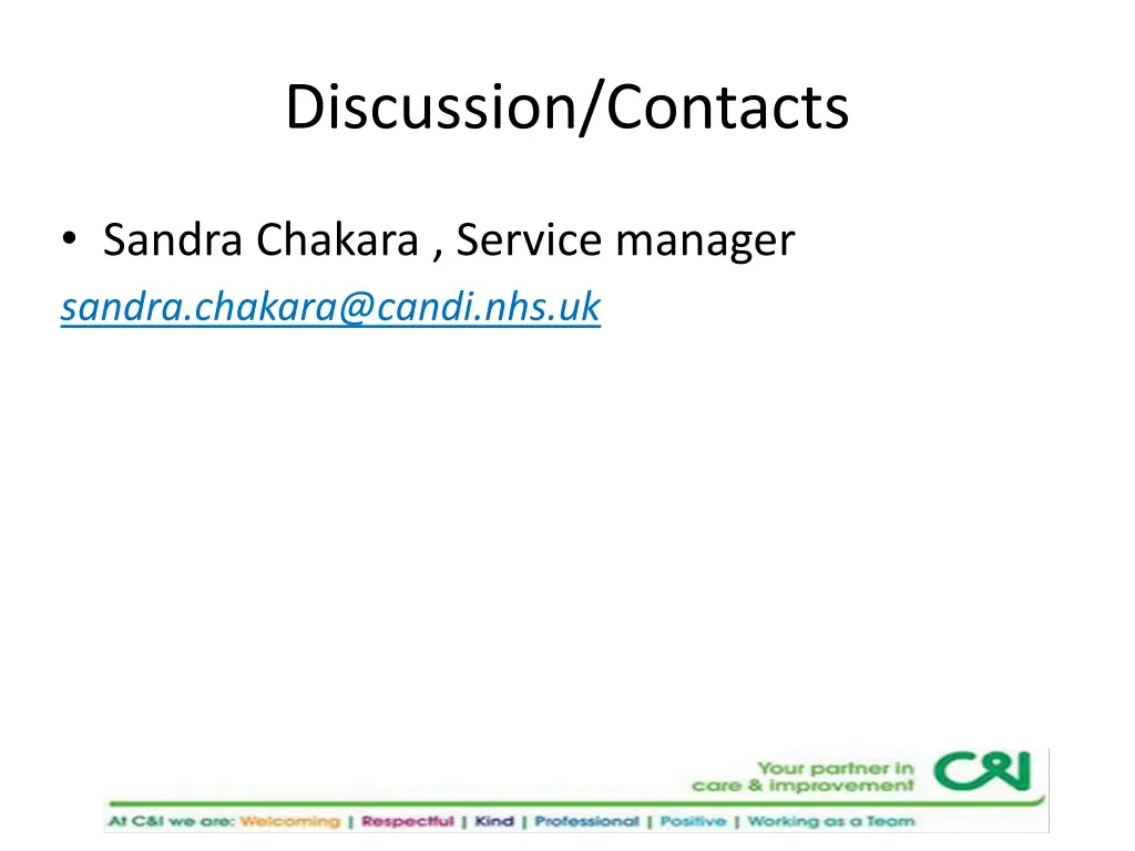 discussion contacts