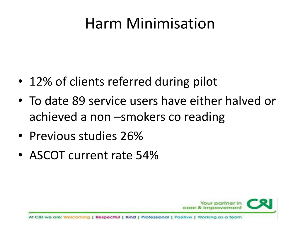 harm minimisation