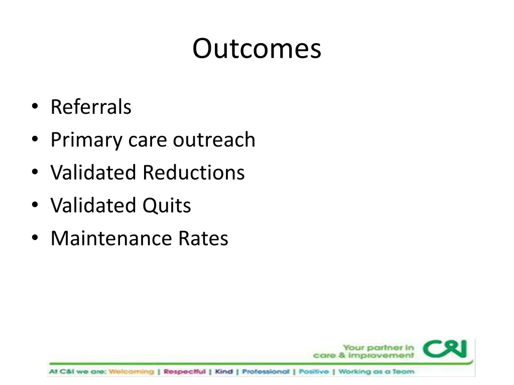 outcomes