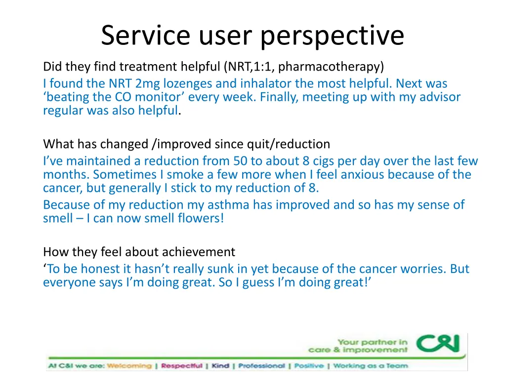 service user perspective 1
