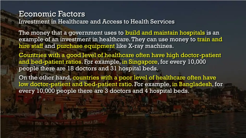 economic factors investment in healthcare