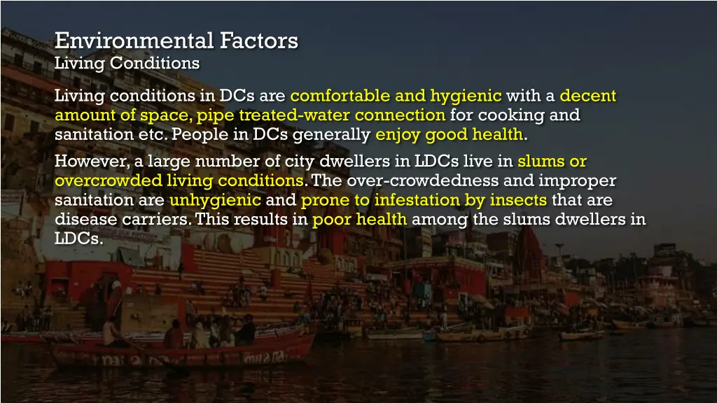 environmental factors living conditions