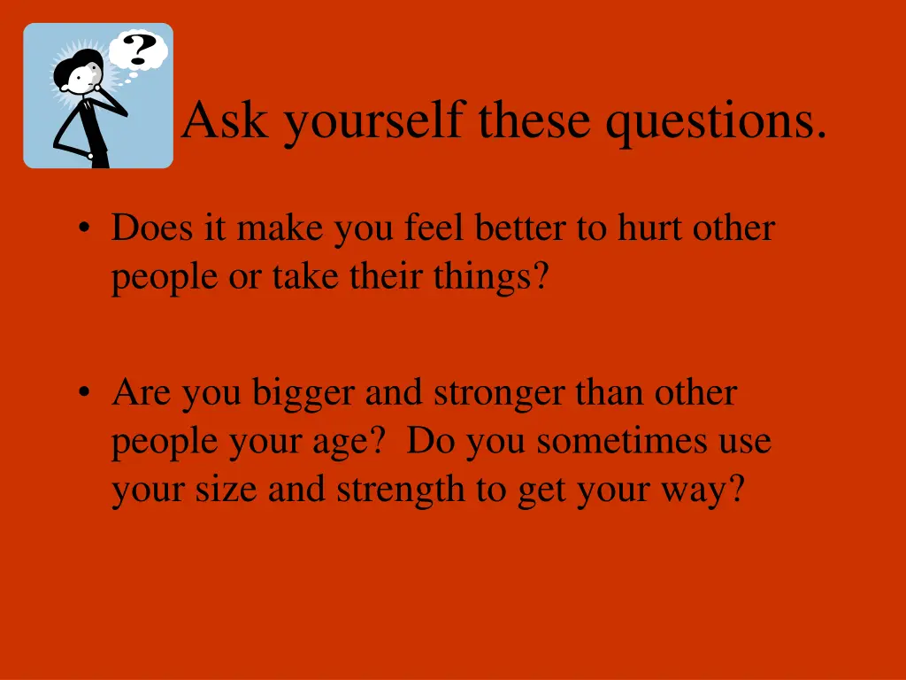 ask yourself these questions