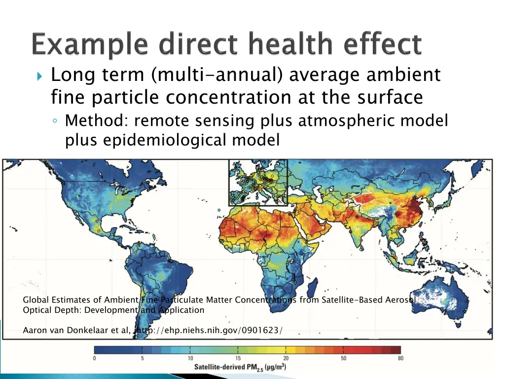long term multi annual average ambient fine