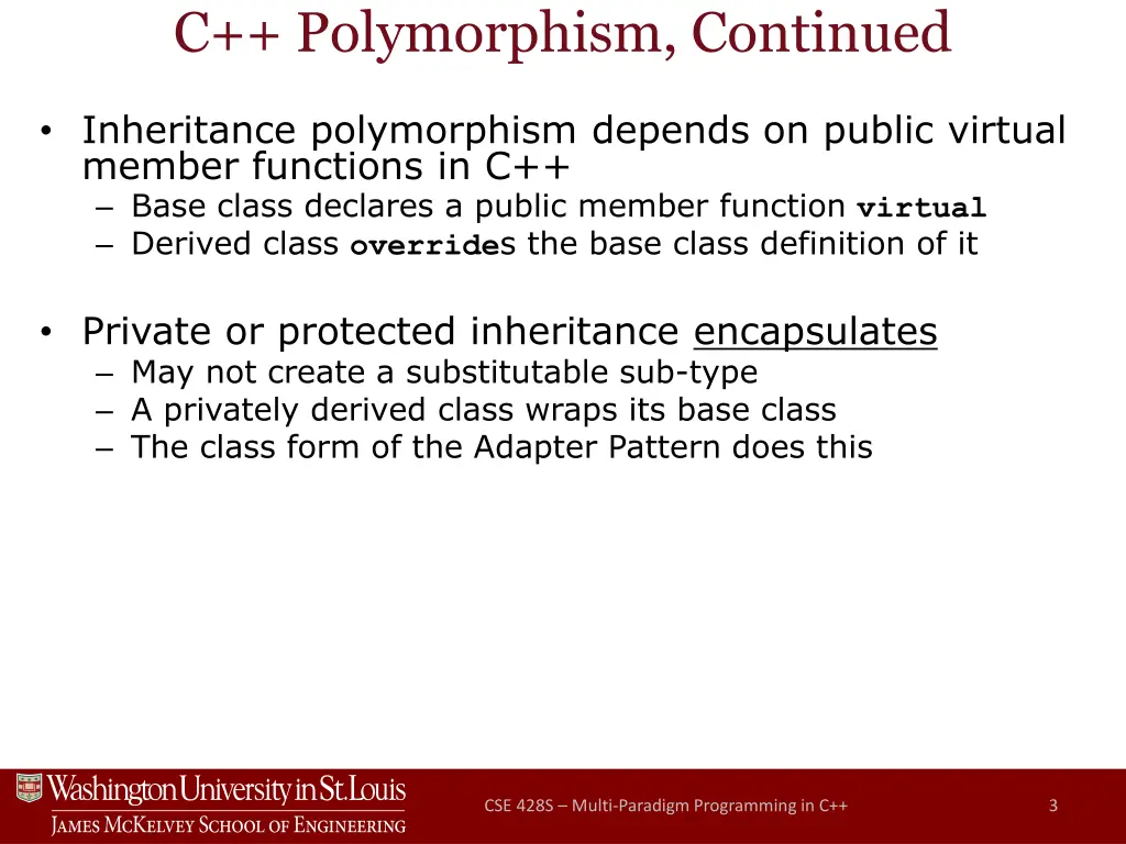 c polymorphism continued