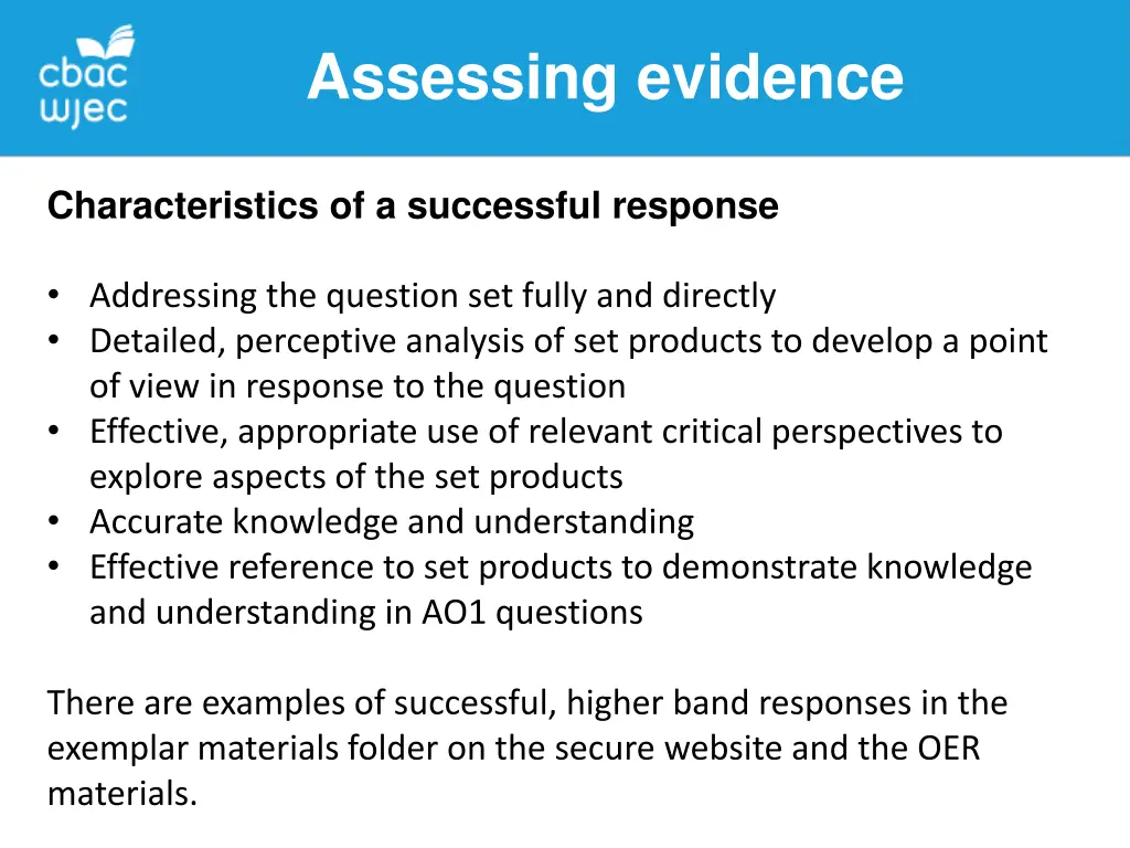 assessing evidence 10