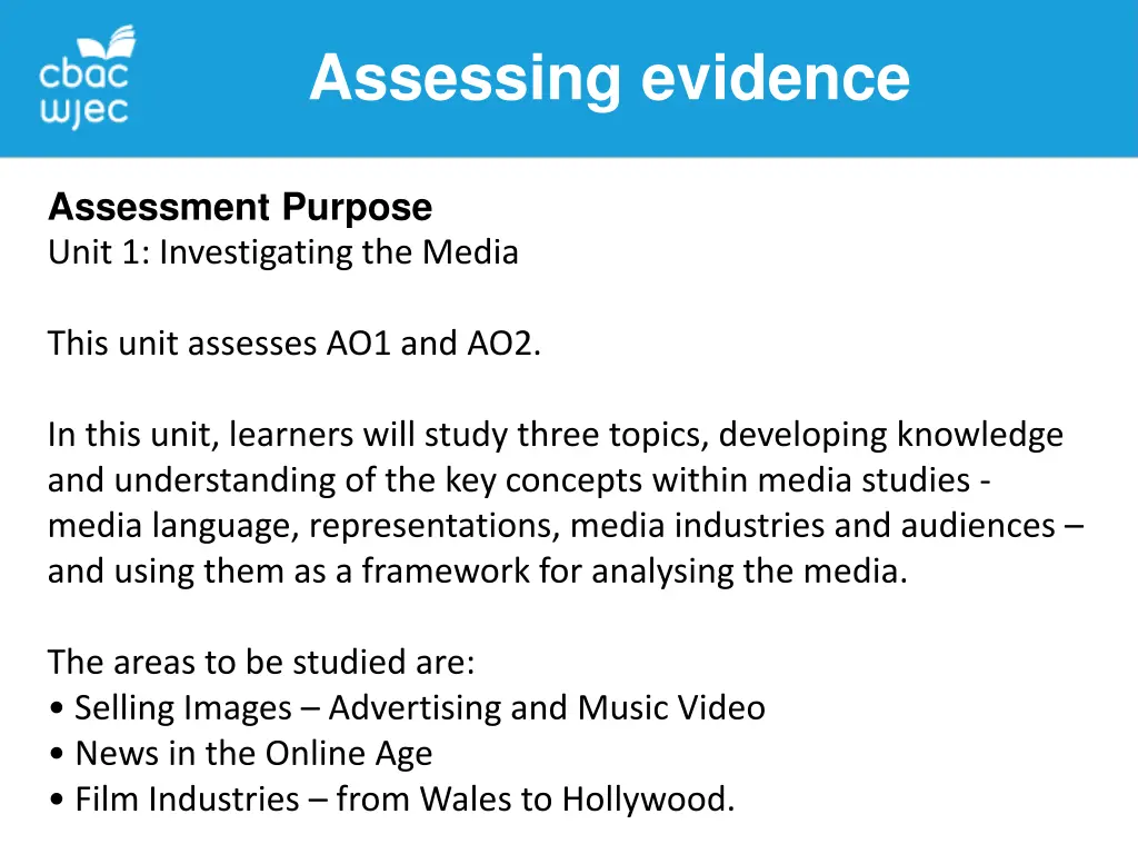 assessing evidence 4