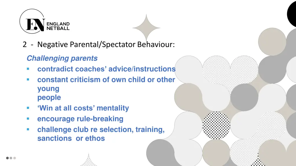 2 negative parental spectator behaviour