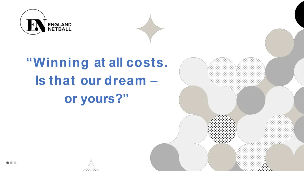 winning at all costs is that our dream or yours