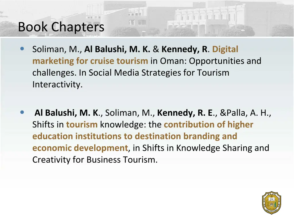 book chapters