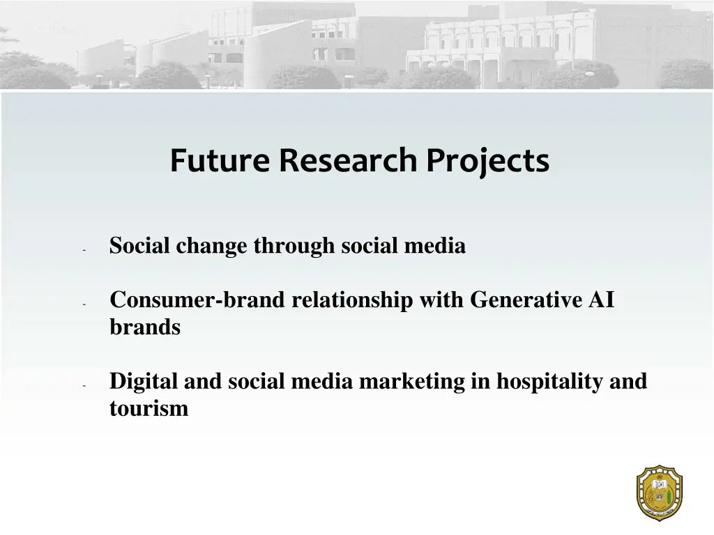 future research projects
