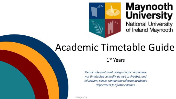 academic timetable guide