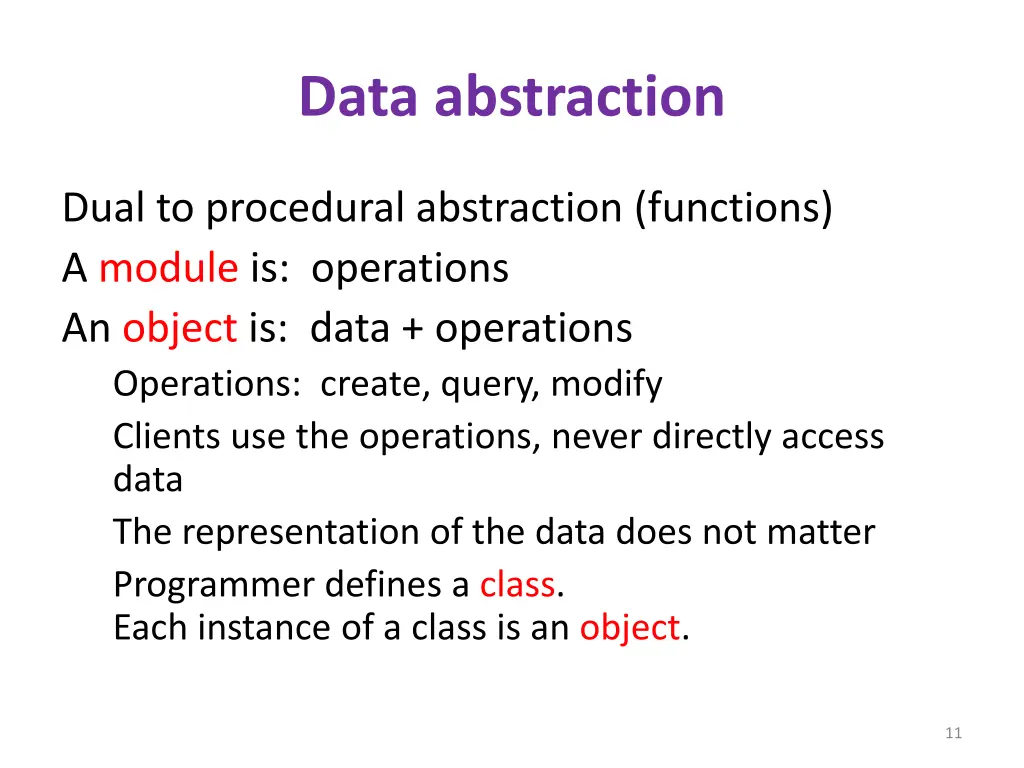 data abstraction