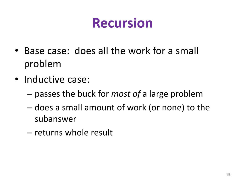 recursion