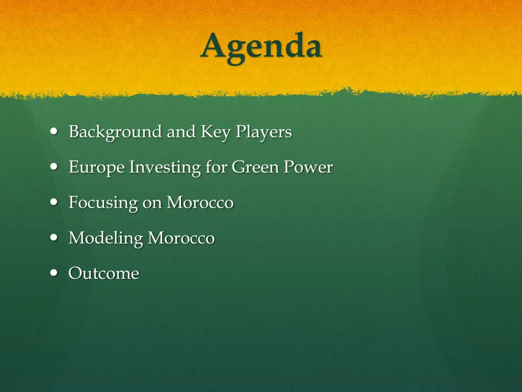 agenda