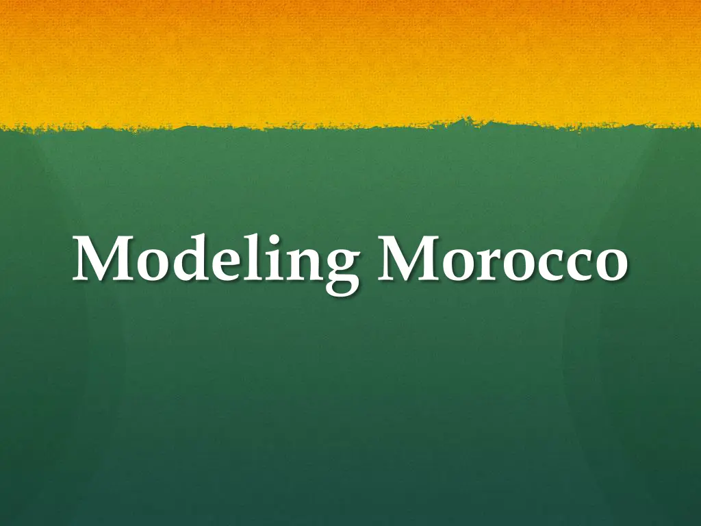modeling morocco
