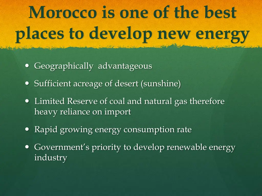 morocco is one of the best places to develop