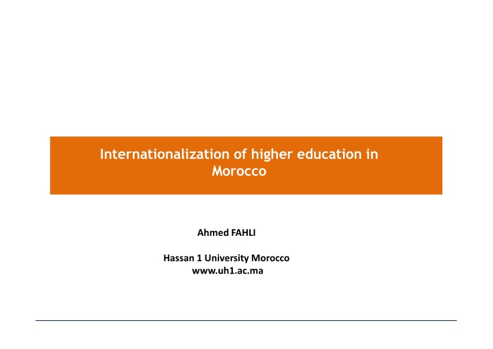 internationalization of higher education