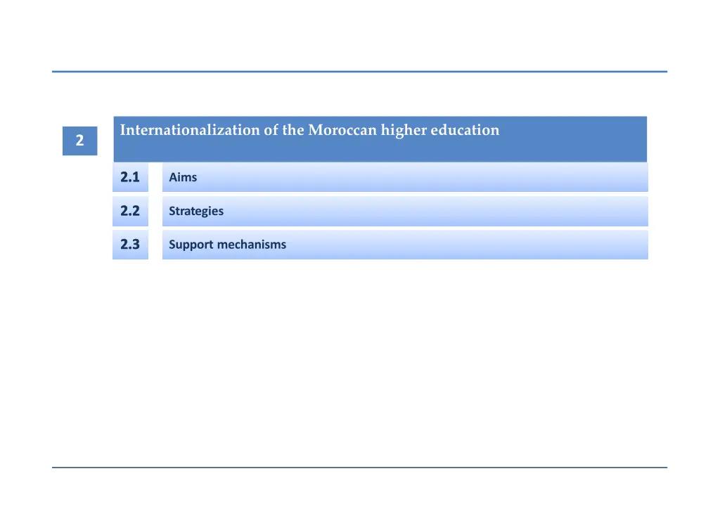 internationalization of the moroccan higher