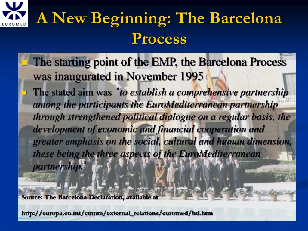a new beginning the barcelona process