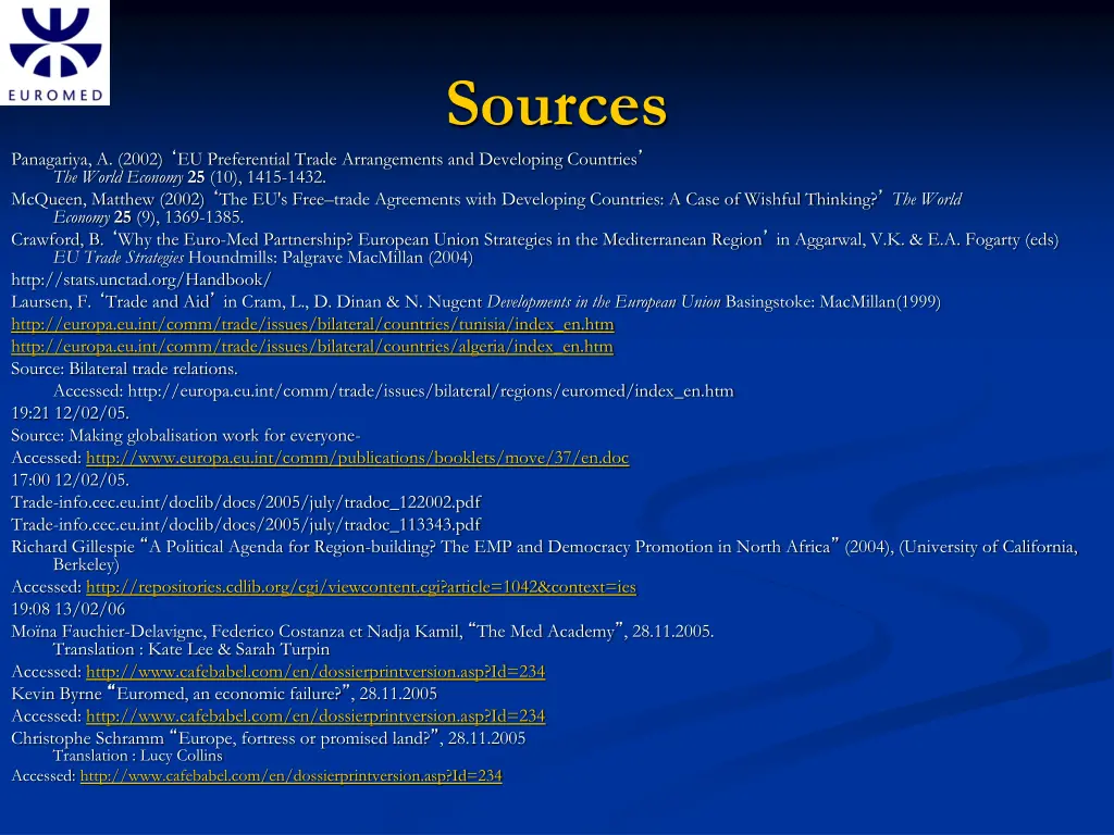 sources