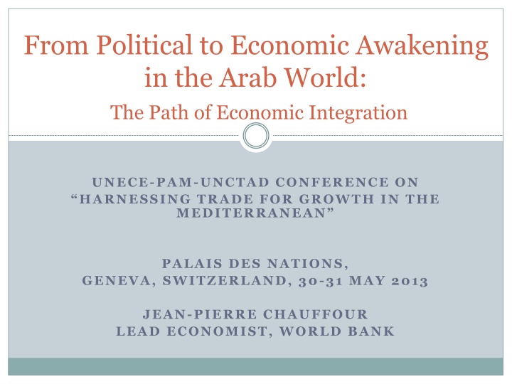 from political to economic awakening in the arab