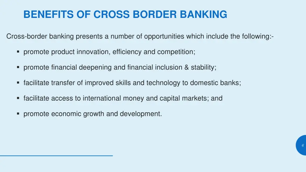 benefits of cross border banking