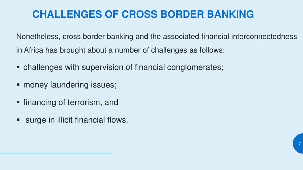 challenges of cross border banking