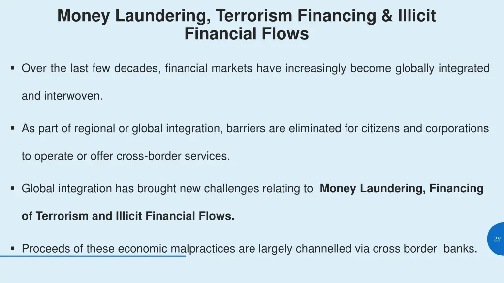 money laundering terrorism financing illicit