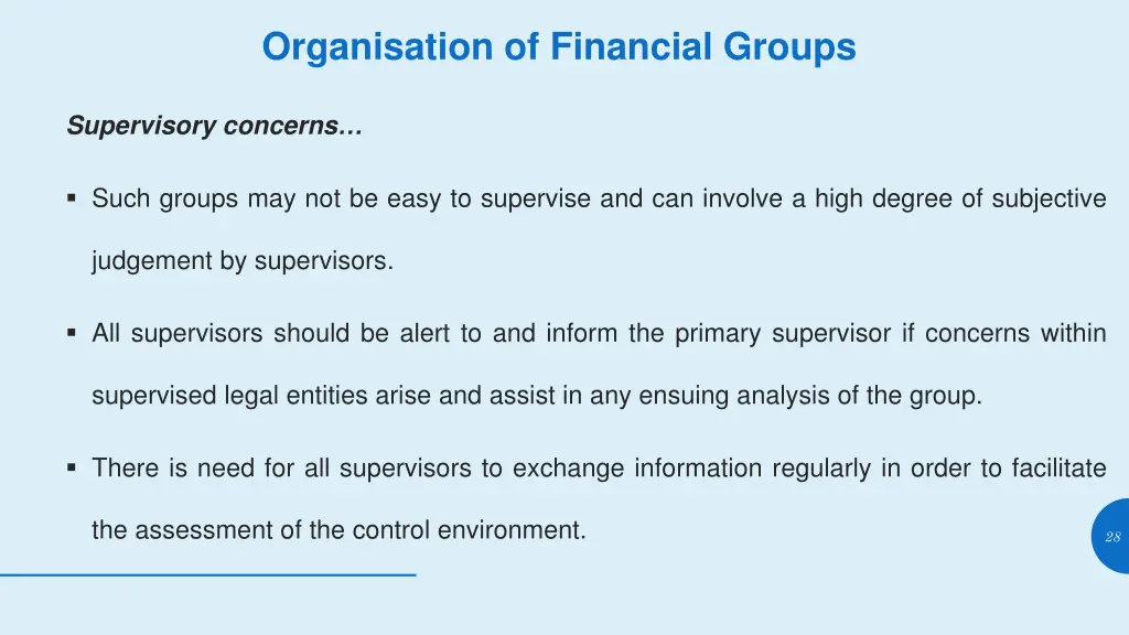 organisation of financial groups 4