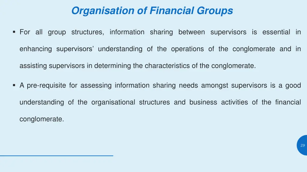 organisation of financial groups 5