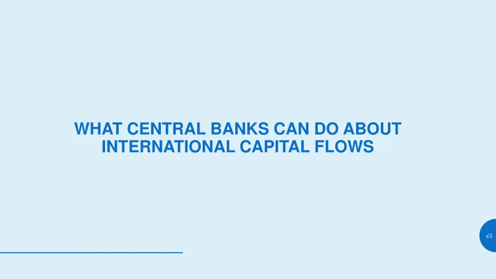 what central banks can do about international