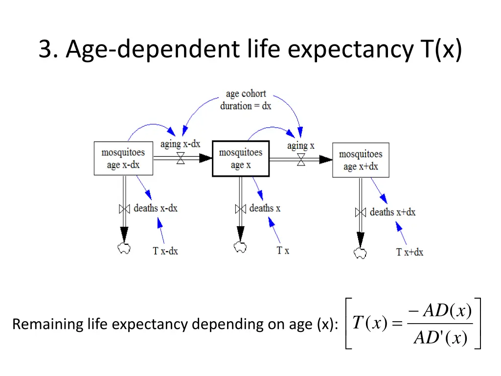 3 age dependent life expectancy t x