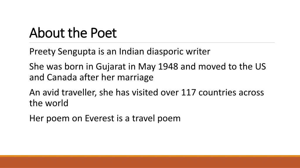 about the poet about the poet