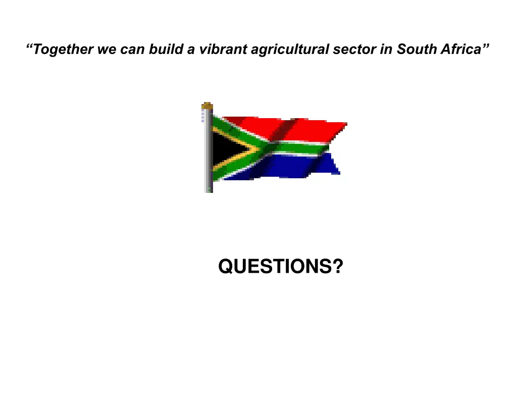 together we can build a vibrant agricultural