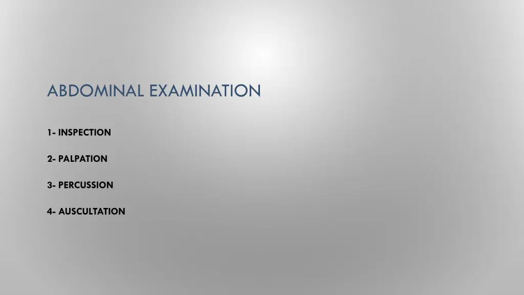 abdominal examination 1