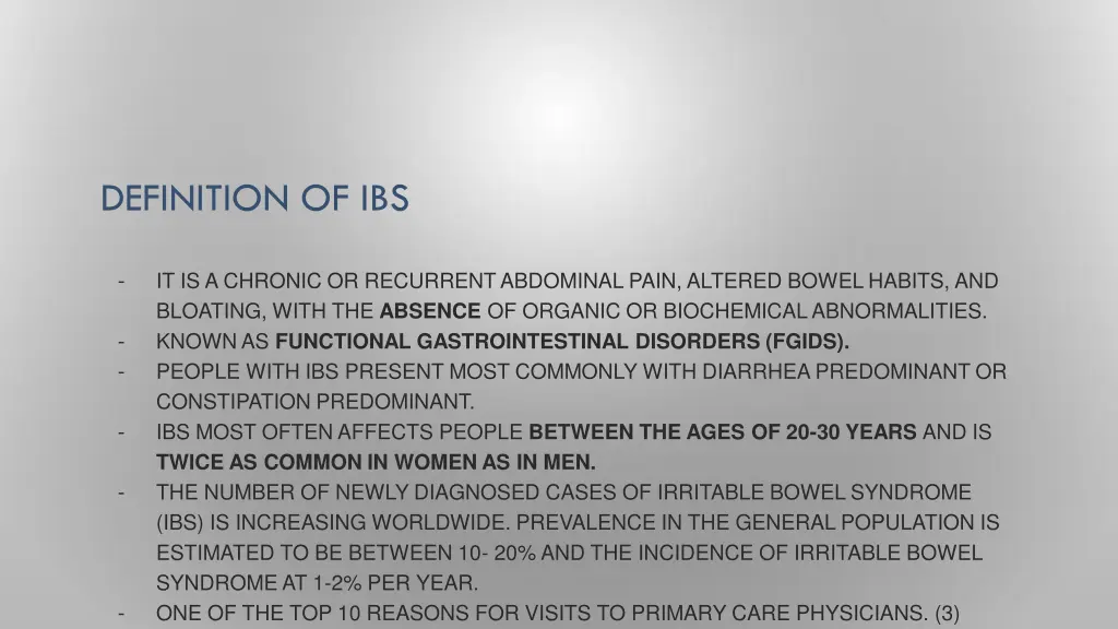 definition of ibs