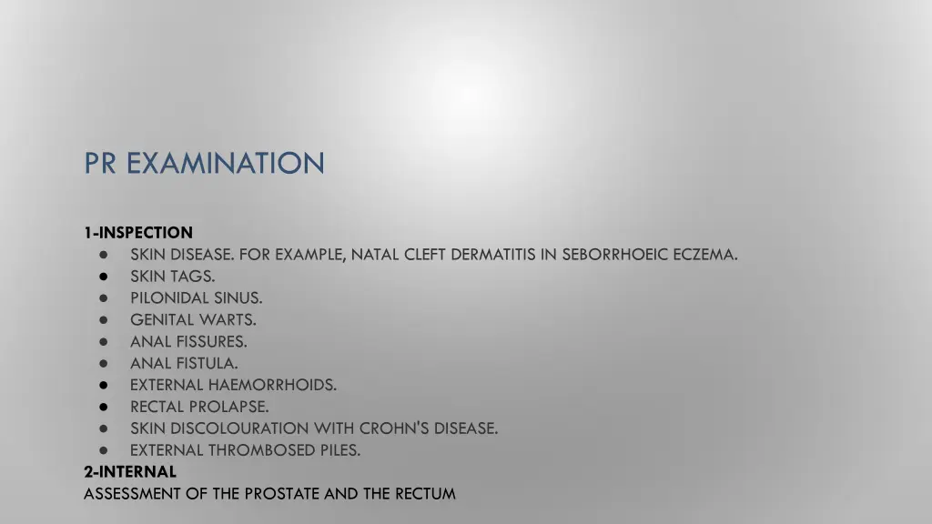 pr examination 1
