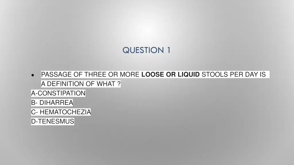question 1 1