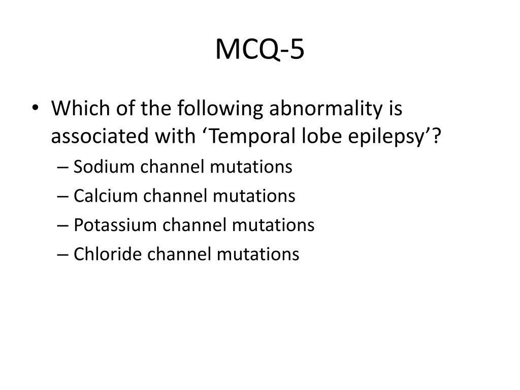 mcq 5