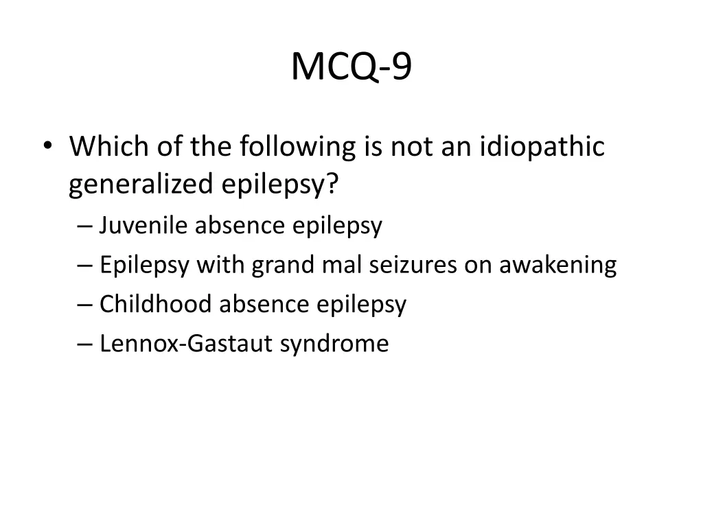 mcq 9