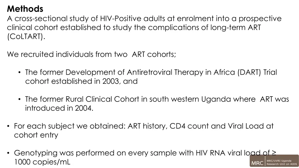 methods a cross sectional study of hiv positive