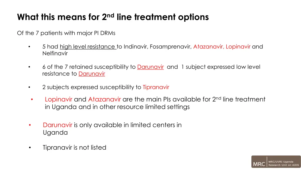 what this means for 2 nd line treatment options