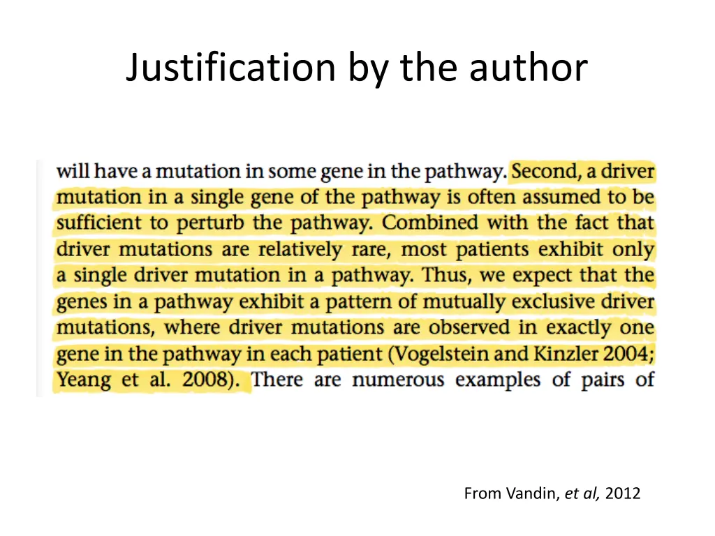 justification by the author