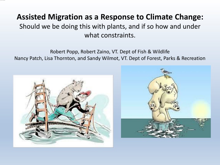 assisted migration as a response to climate